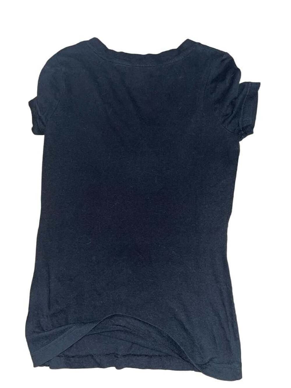 Mossimo Supply Co. Black V-Neck Short Sleeve Pocket T-Shirt - Picture 4 of 5